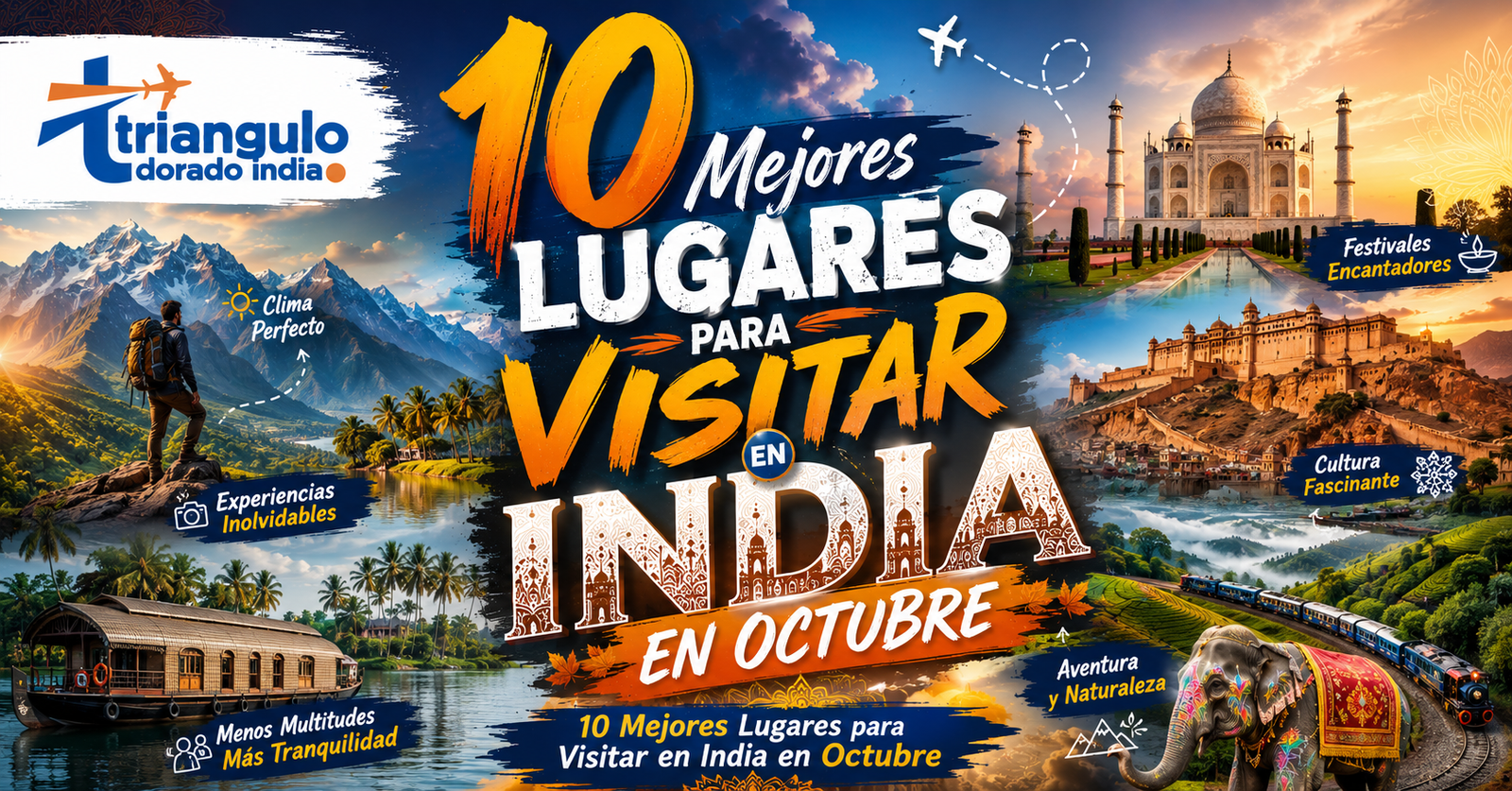 You are currently viewing 10 Mejores Lugares para Visitar en India en Octubre