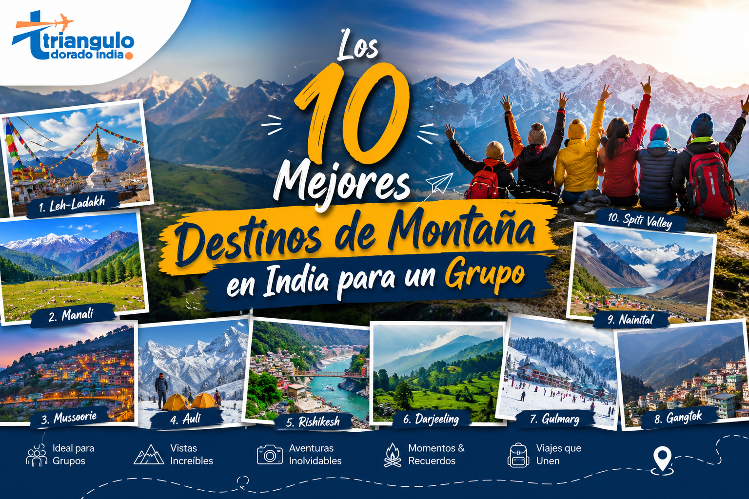 You are currently viewing Los 10 Mejores Destinos de Montaña en India para un Grupo