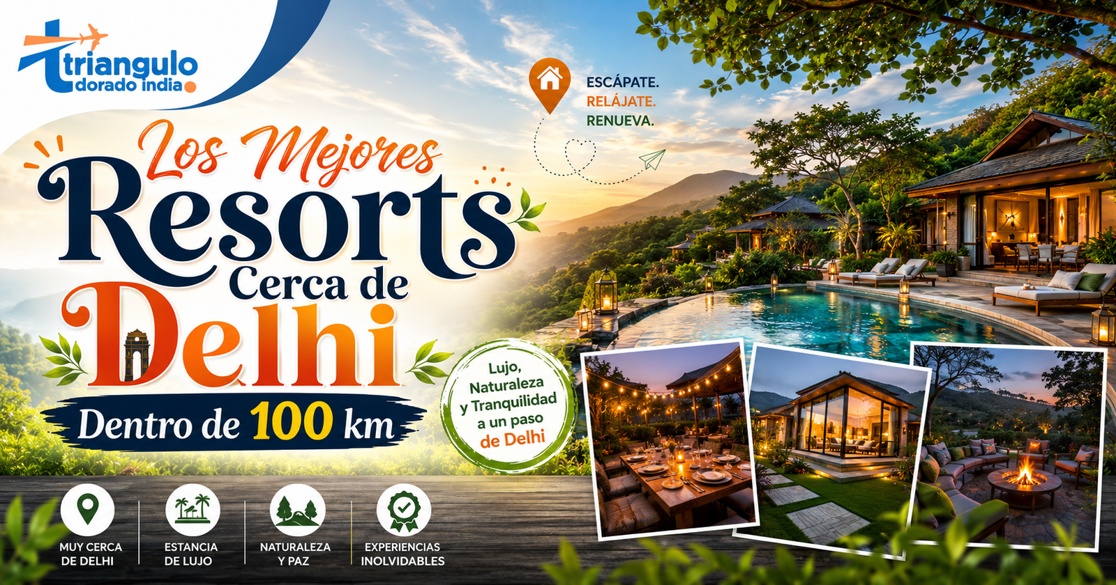You are currently viewing Los Mejores Resorts Cerca de Delhi Dentro de 100 km — Guía Completa 2026