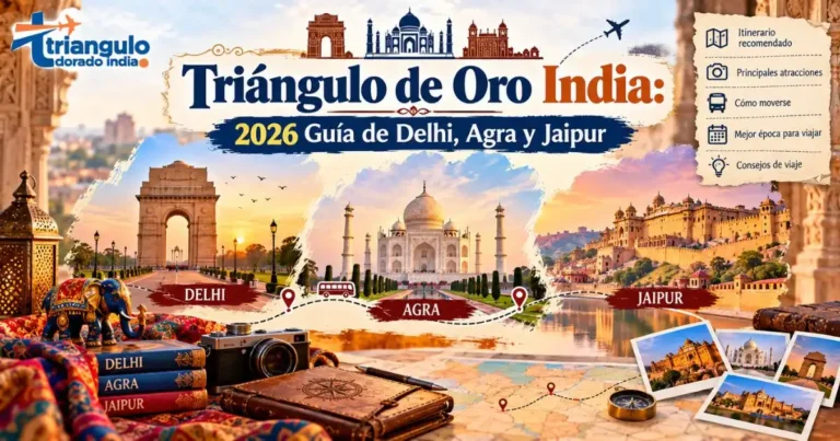 Read more about the article Triángulo de Oro India: 2026 Guía de Delhi, Agra y Jaipur