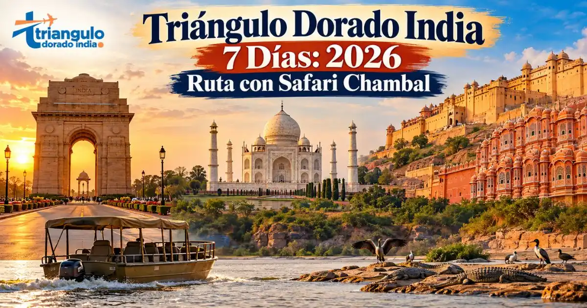 You are currently viewing Triángulo Dorado India 7 Días: 2026 Ruta con Safari Chambal
